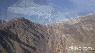 Полет на квадрокоптер. Тема - горы.  Flying on a quadrocopter. The theme is mountains.