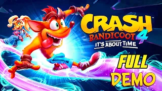 Crash Bandicoot 4: It's About Time Demo - Full Gameplay Walkthrough (No Commentary, PS4 PRO)