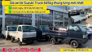 Giá xe tải suzuki truck thùng lửng 645kg tháng 5 /2023 | Giá xe tải suzuki 500kg mới nhất