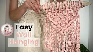 Super Easy Macrame Wall Hanging | Beginner Macrame Project | DIY