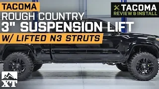 Tacoma Rough Country 3" Suspension Lift w/ N3 Struts (2005-2019 Pre-Runner & 4WD) Review & Install