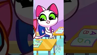 🏫Back To School Challenge🤓How To Spell, Write Letters and Alphabet Education #Shorts by Purr-Purr