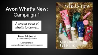 AVON CAMPAIGN 1 WHAT'S NEW | SNEAK PEAK | AVON WITH JEN ANTUNES