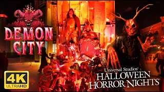 Demon City Scare Zone POV Walkthrough | HHN 2021 | Universal Studios Hollywood