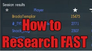 How to Research fast and Maximise your score on War Thunder