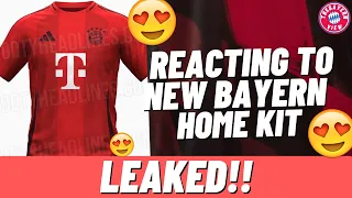 Reacting To The Brand NEW Bayern München 24-25 HOME Kit!! *Leak* - Bayern News