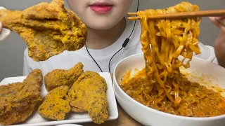 ASMR MUKBANG) 뿌링클과 까르보불닭볶음면 꿀조합 먹방 !!