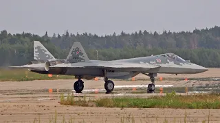 Серийный Су-57 и Ан-26. Разлёт из Кубинки после форума "Армия-2022". Часть 1.