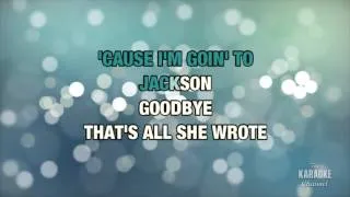 Jackson in the style of Joaquin Phoenix & Reese Witherspoon | Karaoke with Lyrics