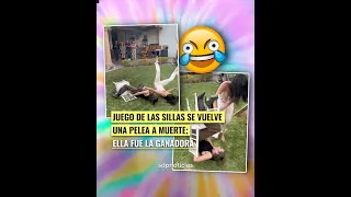 Un juego de sillas sacó el lado más competitivo de dos mujeres 🪑 pues se volvió una pelea a muerte 💥