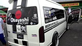 ✠ BOX CARS  ボックスカー 箱車 軍団様　NJCF IN KANTO 2018 ノースジャパンカスタムフェスティバル IN 関東　ハイエース HIACE