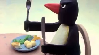 Pingu lacht seinen Vater aus