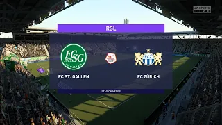 FIFA 21 | FC St. Gallen vs FC Zurich - Switzerland Super League | 30/01/2021 | 1080p 60FPS