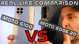 Moto G100 vs Motorola Edge 20  - Real World comparison