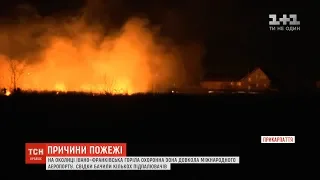 Причина масштабної пожежі поблизу Івано-Франківська - зумисний підпал