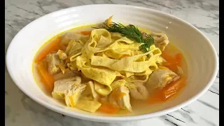 Быстрый Куриный Суп с Яичными Блинами Настоящее Объедение / Chicken Soup with Egg Pancakes