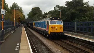 Class 50 mega convoy, 50017, 50050, 50049 & 50007, Smethwick Galton Bridge, 3/10/18