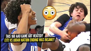 INSANE Ending To 16U AAU Game!! Things Got HEATED Between E1T1 & Judah Nation