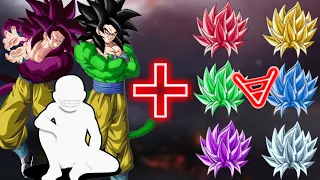 Fusion of - SSJ4 Ego + SSJ4 FP + Truth + Omni + God + SS + FP + Blue + Ego + Mui - vs All Characters