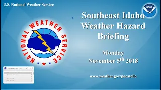 11/5/18 Hazard Briefing - Breezy winds continue with Mountain Snow Showers