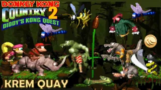 Donkey Kong Country 2 (Diddys Kong Quest) 102% Walkthrough (All Bonus) Krem Quay