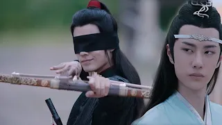 Weiying blindfolded archery shocked everyone.Lanzhan looked proud: my wife is great