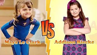 Maya Le Clark VS Addison Riecke (Nora Thunderman) Transformation ★ From Baby To 2023