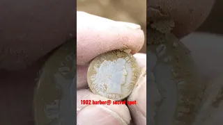 Epic find |1902 barber dime | metal detecting |XP DEUS2 #fatherson #silver #1800s #maine #xp #silver