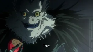 Ryuk eating apple's death note dub