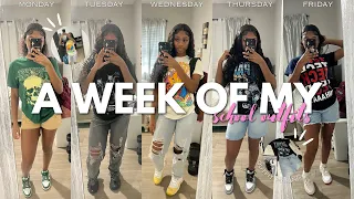 A WEEK OF MY SCHOOL OUTFITS | grwm, chit chat, etc.