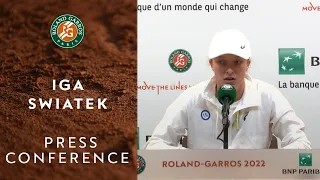 Iga Swiatek - Press Conference after Semifinals | Roland-Garros 2022