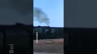 STEAM LOCOMOTIVE SAVES a STUCK FREIGHT TRAIN