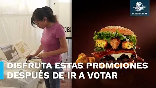 Recibe comida gratis por votar este 2 de junio en estos establecimientos