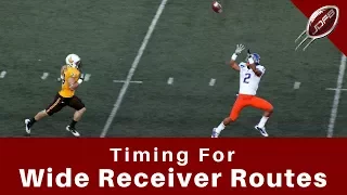 Timing Wide Receiver Routes with Quarterback Footwork | Joe Daniel Football Live!