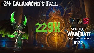 +24 Galakrond's Fall | M+ | 10.2.5 | 229k overall | Havoc DH | No Aug | DF S3 Tyrannical PUG