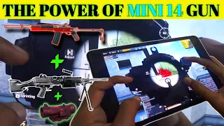 PUBG MOBILE | THE POWER OF MINI 14 GUN | 1 V 4 CLUTCH | IPAD MINI 5 PUBG MOBILE GAMEPLAY