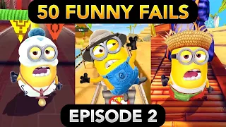 Minion Rush 50 FUNNY FAILS (Episode 2) | Minion Beach, Eduardo's House, The Pyramids