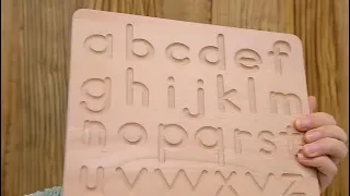 Alphabet Tracing Board #montessori materials