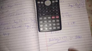 Antilog on Casio calculator