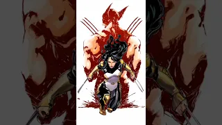 🐺💔 Wolverine's Daughter Faces Bloody Showdown with Savage Sabretooth! #shorts #marvel #wolverine