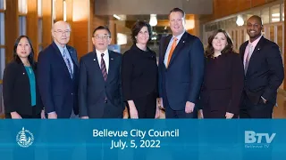 Bellevue City Council Meeting - July 25, 2022