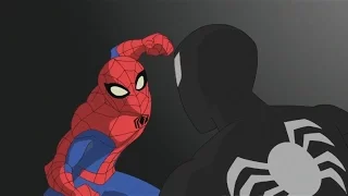 Spectacular Spider-Man (2008) Spider-Man vs Symbiote/Spider-man removes the black suit