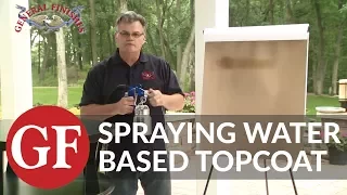 How to Spray Water Based Finishes