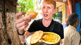 Trying Bengali Food for the First Time ($0.50 Aloo Dum + Khasta Kachori) 🇮🇳