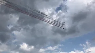 Пролет авиации на параде в честь Дня ВМФ в Петербурге