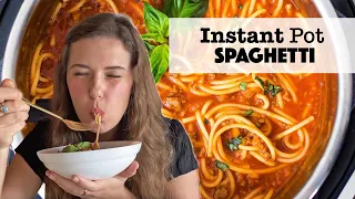 Instant Pot Spaghetti and Meat Sauce