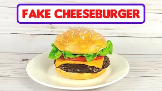 Air Dry Clay Food Tutorial - FAKE HAMBURGER