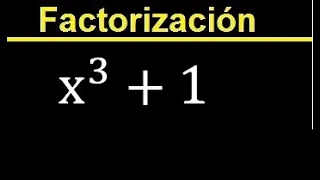 Factorizar x^3+1, factorizacion de polinomios