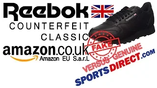 Reebok classic trainers fake versus real, never buy from amazon