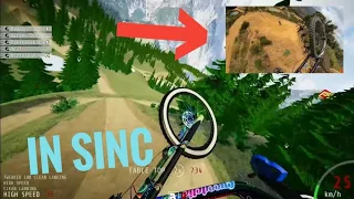 Descenders VS Real Life Mtb DarkFest Line! *EVERYTHING IS THE SAME*